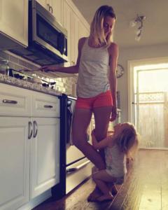 Sarah Mac Robinson Cooking with Daughter Penelope